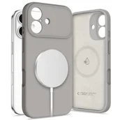 Etui i futerały do telefonów - Etui TECH-PROTECT Silicone MagSafe do Apple iPhone 17 Jasnoszary - miniaturka - grafika 1