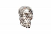 Dekoracje domu - Invicta Dekoracja ścienna Skull 40cm srebrna Invicta 38383 - miniaturka - grafika 1