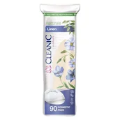 Waciki, płatki i patyczki kosmetyczne - CLEANIC NATURALS LINEN Płatki kosmetyczne, 90szt. - miniaturka - grafika 1