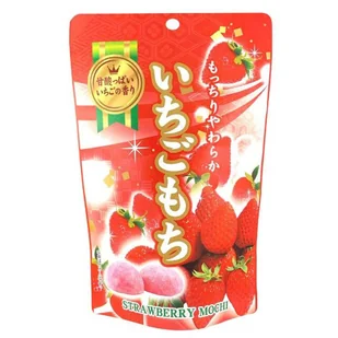 STRAWBERRY MOCHI - CIASTKA RYŻOWE TRUSKAWKOWE, SEIKI 130g - Żelki - miniaturka - grafika 1