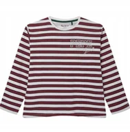 Bluzki damskie - Pepe Jeans Bluzka Dziecięca Paski Długi Rękaw Bawełna 164 Kyb - miniaturka - grafika 1