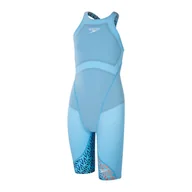 Stroje kąpielowe dla dziewczynek - Strój startowy pływacki dla dziewczynki Speedo LZR Ignite Kneeskin - miniaturka - grafika 1