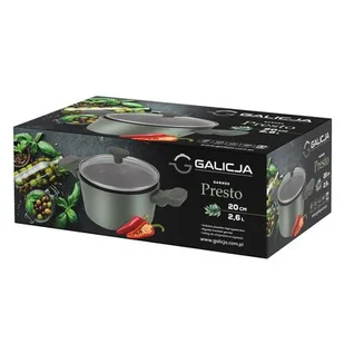 Garnek PRESTO 20 cm/ 2,6 l zielony - Garnki - miniaturka - grafika 1