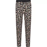 Spodnie sportowe damskie - KENZO KIDS Legginsy | Slim Fit - miniaturka - grafika 1