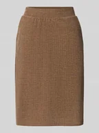 Spódnice - Spódnica o długości do kolan z wpuszczanymi kieszeniami model ‘VINJA’ - miniaturka - grafika 1