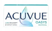 Soczewki kontaktowe - Johnson & Johnson Acuvue Oasys Multifocal 6 szt. Soczewki dwutygodniowe (-2.50 dpt, Addition HIGH (2.00 - 2.50) & BC 8.4), z ochroną UV - miniaturka - grafika 1