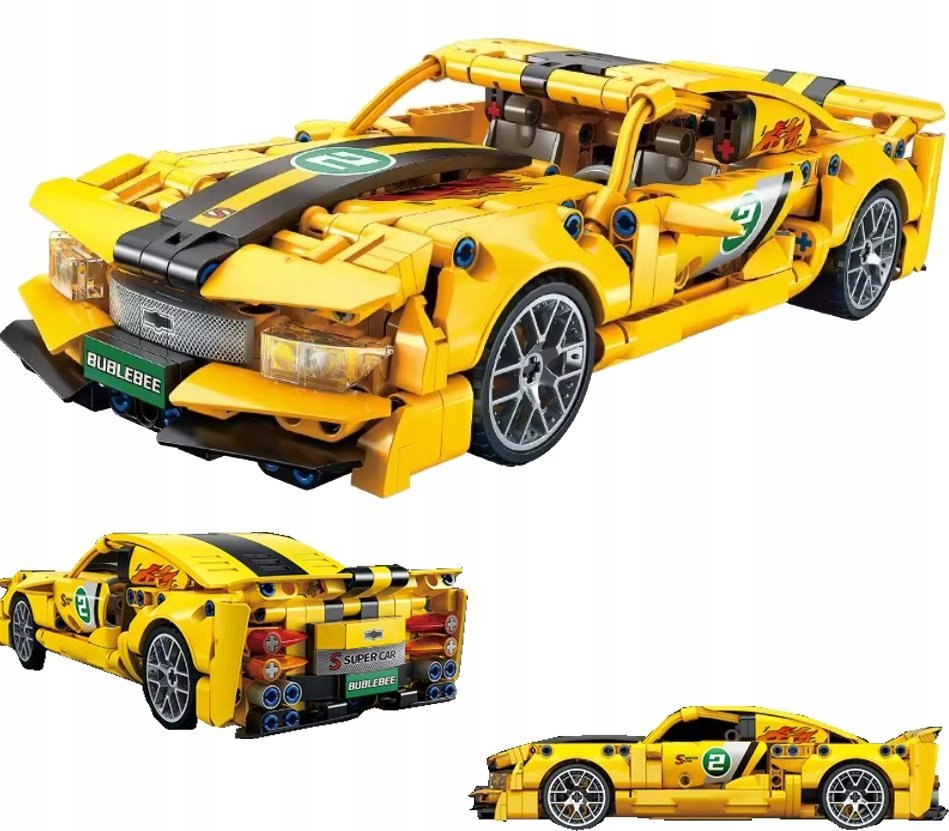 Klocki Samochód Sportowy Auto Pojazd Duży Zestaw Klocków Techniczne Camar