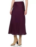 Spódnice - Vila Viellette HW Long Skirt-Noos Satynowa spódnica, czerwona, 42 damska, Czerwony, 40 - miniaturka - grafika 1