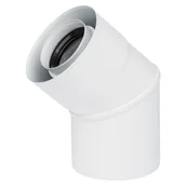 Rury i kanały wentylacyjne - EQUATION Kolano spustowe nierdzewne 60/100 mm - miniaturka - grafika 1