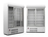 Szafy i witryny chłodnicze - Szafa chłodnicza przeszklona CEBEA WESTA SCh-1-2/800 - miniaturka - grafika 1