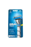 Maszynki do golenia i wkłady - Gillette Mach 3 Turbo, Maszynka + 2 Wkłady - miniaturka - grafika 1