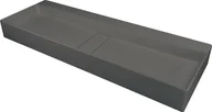 Umywalki - Umywalka nablatowa Deante Blur 40x100 cm prostokątna antracyt metalik CQB_TU1S - miniaturka - grafika 1