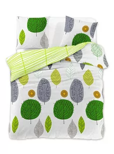DecoKing DecoKing  Pościel Bawełniana - Ducato - Green Leaf 155x220 + 80x80*1 cm - Pościel - miniaturka - grafika 1