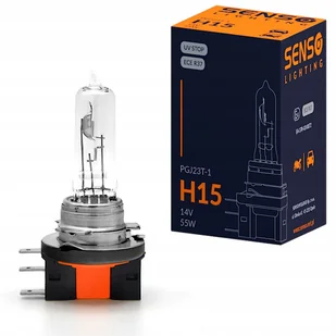 Żarówka Senso H15 12V 15/55W PGJ23t-1 Homologacja E4 - Żarówki samochodowe - miniaturka - grafika 1