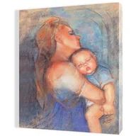 Ikony i obrazy sakralne - Obraz religijny na płótnie Matka Boża i Dzieciątko Jezus - miniaturka - grafika 1