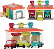 Zabawki zdalnie sterowane - Garaż sorter kształtów klucze auta motoryka Battat - miniaturka - grafika 1