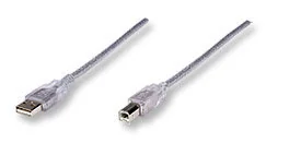 Manhattan Kabel USB a-b m/m5 m (srebrny) 345408 - Kable USB - miniaturka - grafika 5