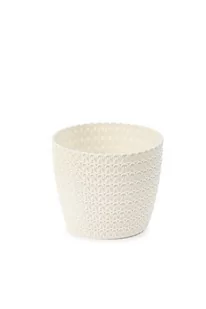 LAMELA Osłonka Magnolia Jersey kremowa 19cm - Donice - miniaturka - grafika 1