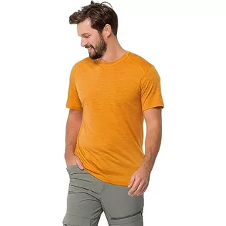 Koszule męskie - Jack Wolfskin Męska koszula Kammweg S/S M, pomarańczowy pop, XL, Orange Pop, XL - grafika 1