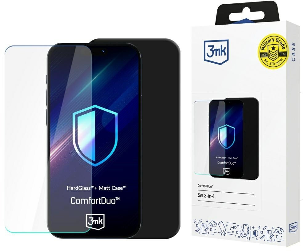 Zestaw 3MK ComfortDuo Matt Black do Samsung Galaxy M16 5G