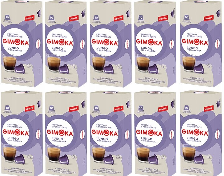 Kapsułki z kawą do Nespresso Lungo Gimoka 100 szt