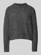 Swetry damskie - Sweter z dzianiny o kroju regular fit z dodatkiem wełny model ‘NATHERINE’ - miniaturka - grafika 1