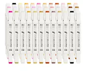 Przybory szkolne - Rawmark Promarkery alkoholowe purePRO Portrait 36 kolorów - miniaturka - grafika 1