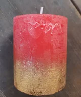 Świece - Świeca walec rustico czerwonozłota 68 x 80 mm Geis - miniaturka - grafika 1