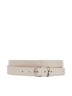 Paski - Calvin Klein Pasek Damski Ck Must Organic Loop Belt 25Mm K60K613234 Biały - miniaturka - grafika 1