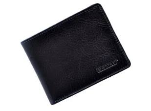 BARTEX 1007M skórzany portfel męski granatowy Slim 1007M - Portfele - miniaturka - grafika 1