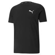 Koszulki sportowe męskie - Podkoszulek Puma Active Small Logo, Czarny, Mężczyźni - miniaturka - grafika 1