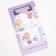 Szkolne artykuły papiernicze - Podkładka Z Klipsem Z Karteczkami Motyw Koreański - miniaturka - grafika 1