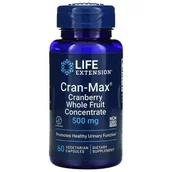 Suplementy naturalne - Life Extension - Cran-Max Koncentrat z Całych Owoców Żurawiny, 500 mg, 60 vkaps - miniaturka - grafika 1
