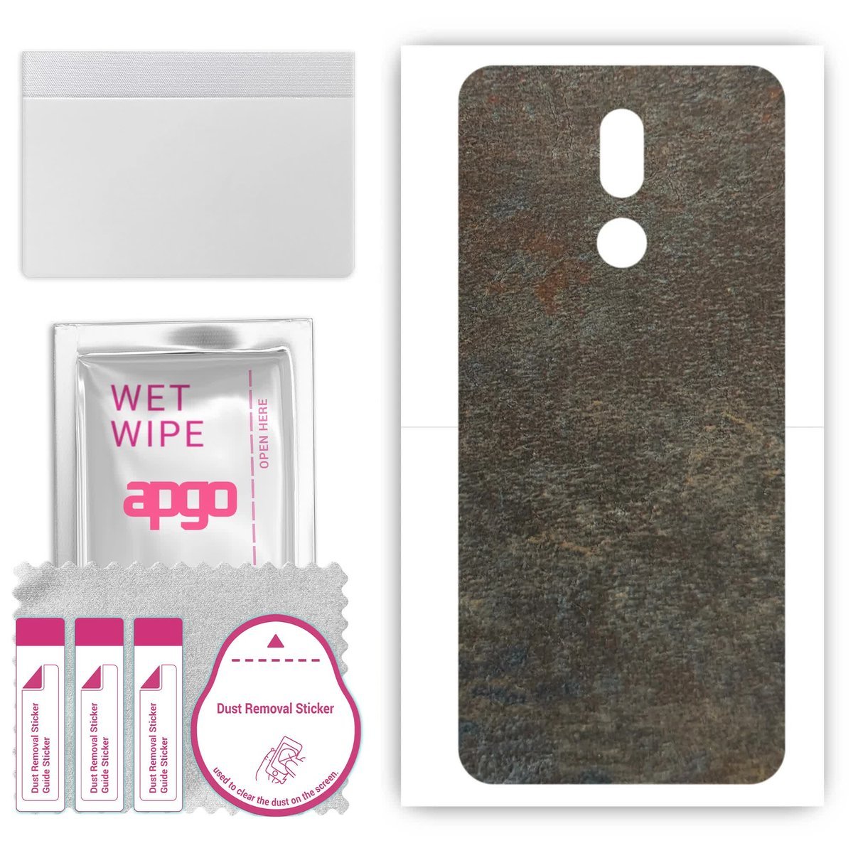 Folia naklejka skórka strukturalna na TYŁ do Nokia 3.2 - Kamień Księżycowy - apgo SKINS