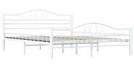 Łóżka - Metalowe Białe Łóżko W Stylu Loft 160X200 Cm Ontario 12X - miniaturka - grafika 1