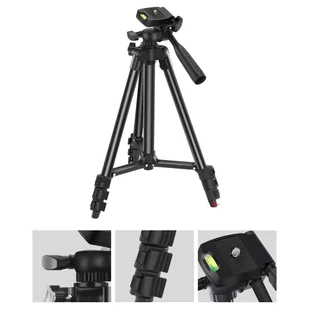 Statyw uniwersalny Alogy Tripod uchwyt do telefonu stojak 1/4 do kamer GoPro z pilot Bluetooth, pokrowiec Czarny - Statywy fotograficzne - miniaturka - grafika 5