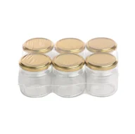 Pojemniki kuchenne - Komplet 6 Słoików szklanych na przetwory, miód, konfitury i dżemy typu "Twist" z zakrętką Sezon 200 ml - miniaturka - grafika 1