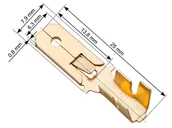 Inne akcesoria elektryczne - Konektor nieizol. płaski męski 6,3/0,8_ - miniaturka - grafika 1