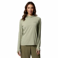 Bluzy damskie - Damska bluza z kapturem Columbia Skien Valley Hoodie safari - L - miniaturka - grafika 1