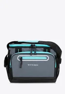 Akcesoria podróżnicze - Torba termiczna 12L szaro - niebieska - miniaturka - grafika 1