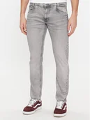 Spodnie męskie - Pepe Jeans Jeansy PM207391 Szary Tapered Fit - miniaturka - grafika 1