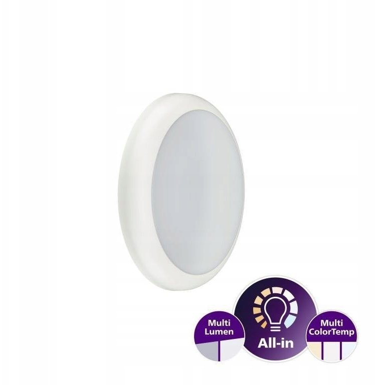 Lampa sufitowa Philips Plafon Ledinaire All-in WL070V G2 17W 1100/1700lm all-in 3000/4000/5700K PSU WH MDU with motion sensor