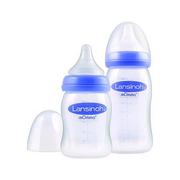 Butelki dla niemowląt - Lansinoh Zestaw Butelek do karmienia ze smoczkami NaturalWave 160 ml, 240 ml - miniaturka - grafika 1