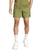 Spodenki damskie - PUMA ESS+ Tape tkane szorty oliwkowe - miniaturka - grafika 1