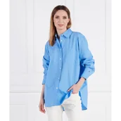 Koszule damskie - Tommy Hilfiger Koszula 1985 ORG CO POPLIN OVERSZD | Oversize fit - miniaturka - grafika 1