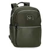 Torby na laptopy - Pepe Jeans Christine Plecak na laptopa do 12 cali Zielony 25 x 36 x 10 cm Poliester z akcentami ze sztucznej skóry 9L by Joumma Bags, Zielony, Talla única, plecak na laptopa - miniaturka - grafika 1