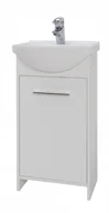 Szafki łazienkowe - Szafka z umywalką biała 45cm - miniaturka - grafika 1
