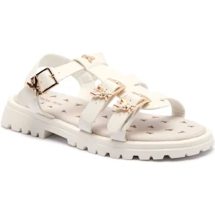 Patrizia Pepe Sandały z dodatkiem skóry - Buty dla dziewczynek - miniaturka - grafika 1