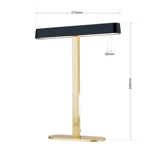 Lampa stołowa LED Auftakt złota/czarna - Lampy stojące - miniaturka - grafika 3