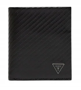 GUESS CZARNY PORTFEL MĘSKI Z PIKOWANEJ SKÓRY NATURALNEJ GMA - Portfele - miniaturka - grafika 1